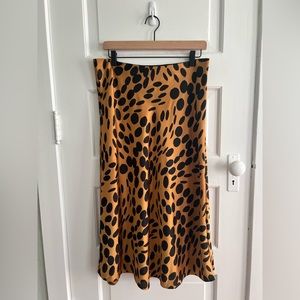 NWT - J Crew Satin Midi Slip Skirt